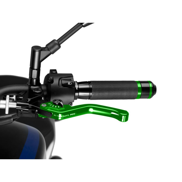Puig Short V3 Clutch (Green Lever With Blue Selector) Black